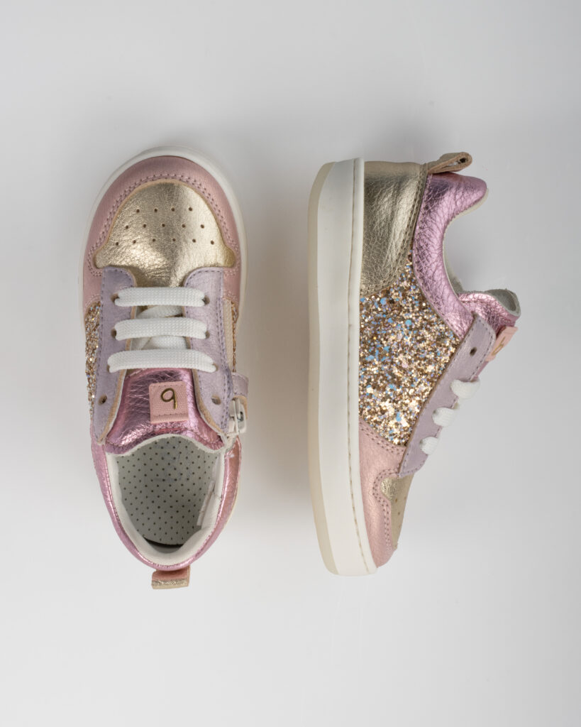 sneaker low-top glitter metallic
